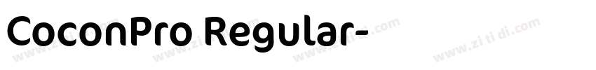 CoconPro Regular字体转换
